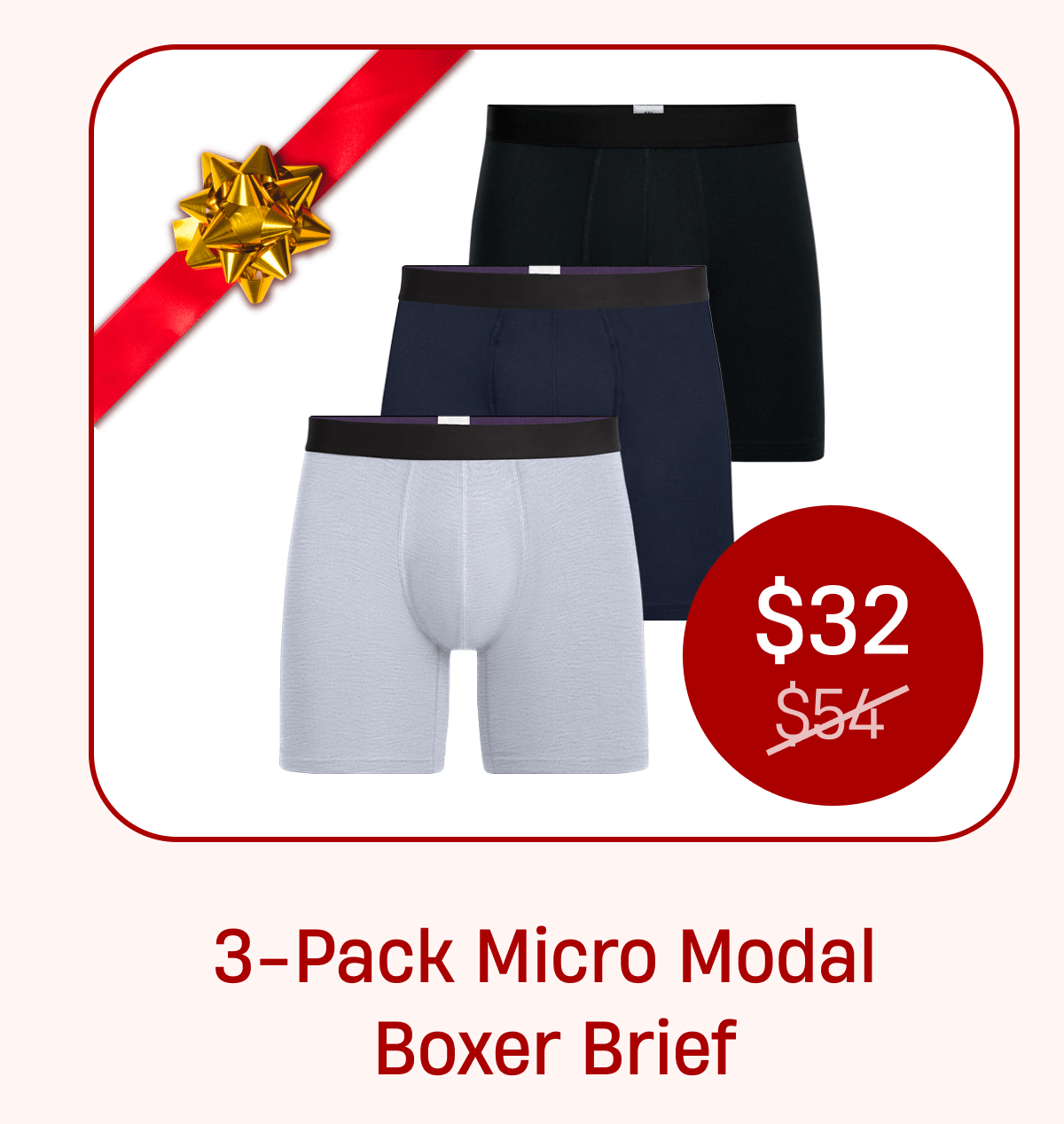 3-Pack Micro Modal Boxer Brief | $32