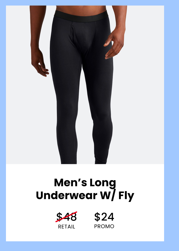 Men's Long Underwear W/ Fly