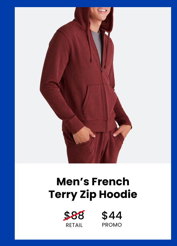 Men's French Terry Zip Hoodie