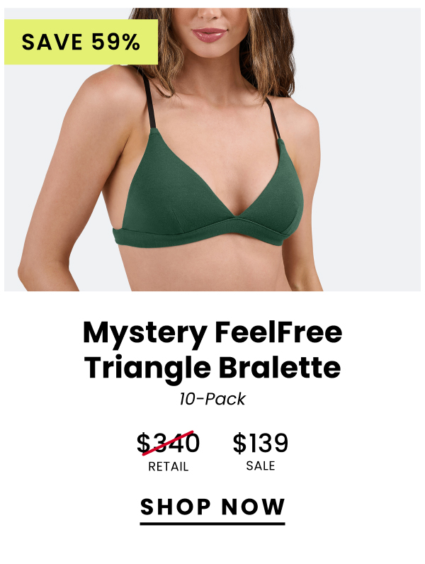 Mystery FeelFree Triangle Bralette 10-Pack