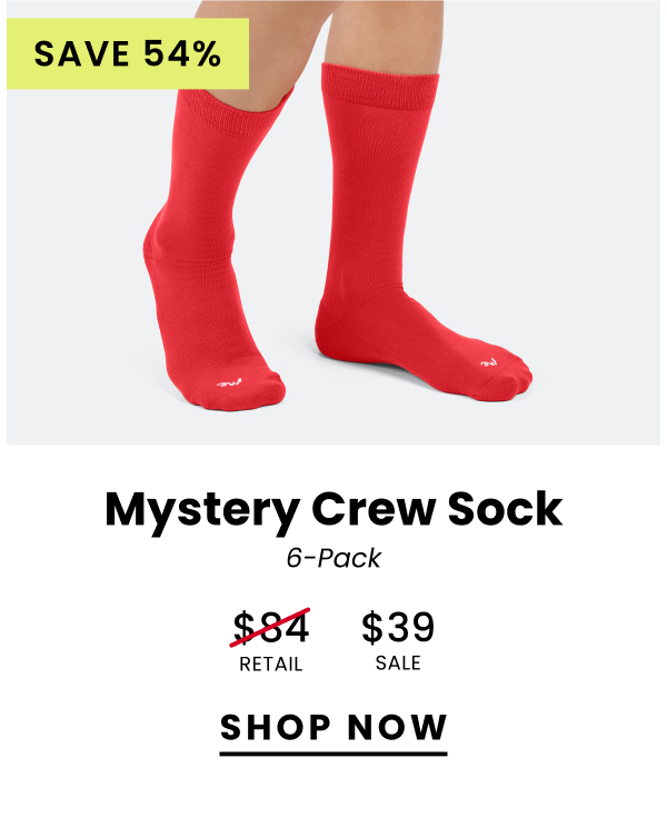 Mystery Crew Sock 6 Pack