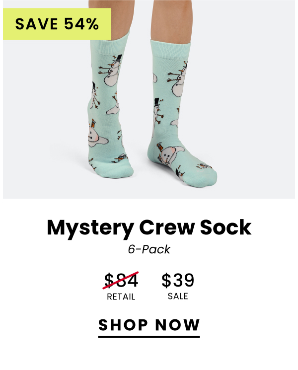 Mystery Crew Sock 6 Pack