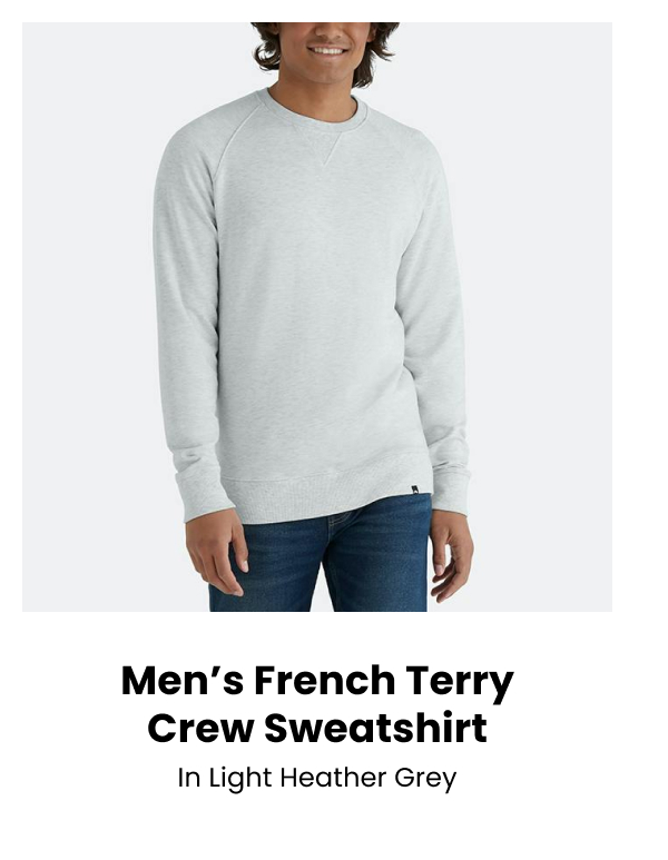 Men's French Terry Crew Sweatshirt