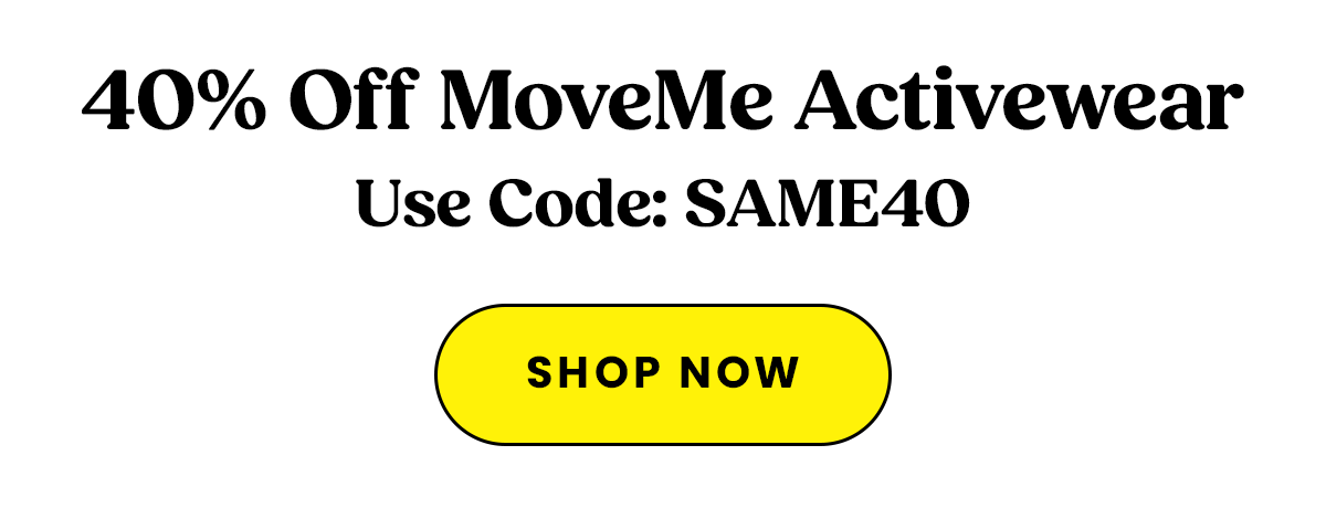 40% Off MoveMe Activewear Use Code SAME40