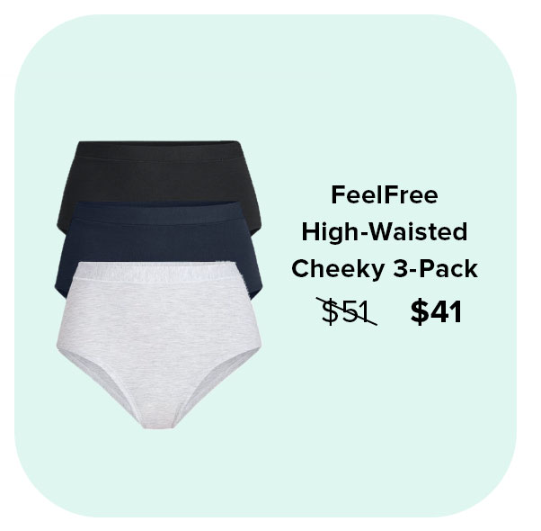 FeelFree High-Waisted Cheeky 3-Pack