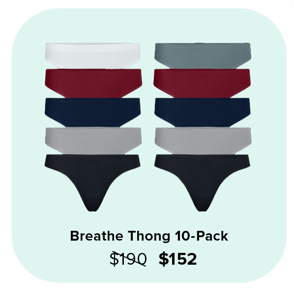 Breathe Thong 10-Pack