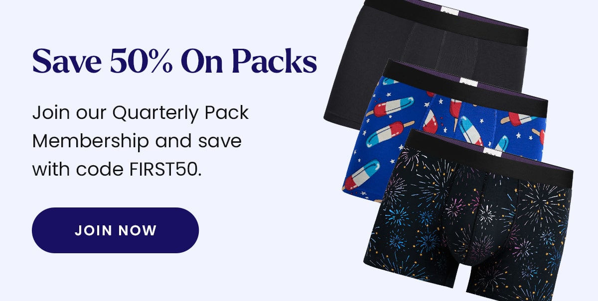 Save 50% on Packs | Join our Quarterly Pack Membership and save with code FIRST50. | Join Now