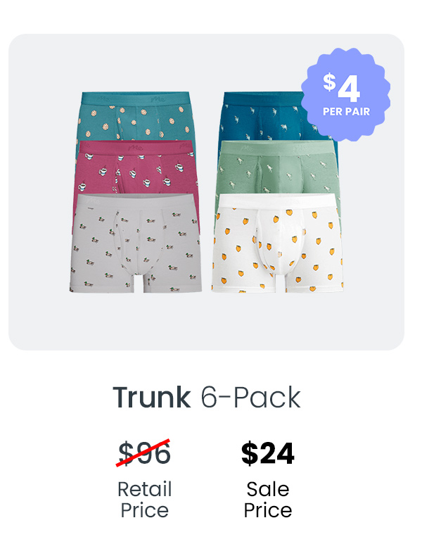 Trunk 6-Pack | $24 Sale Price