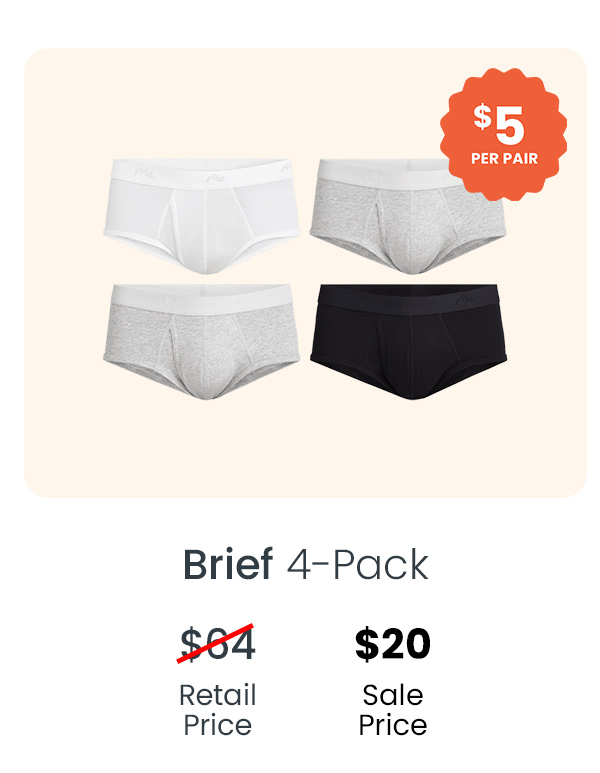 Brief 4-Pack | $20 Sale Price