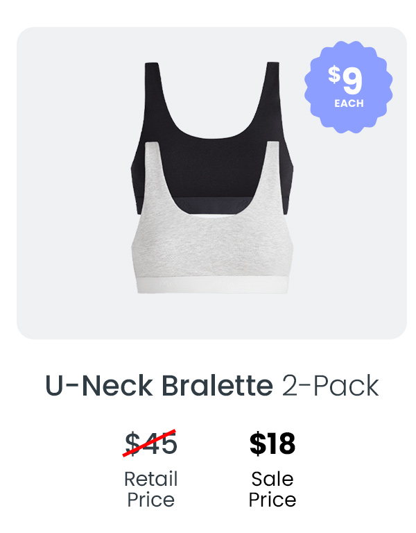 U-Neck Bralette 2-Pack | $18 Sale Price