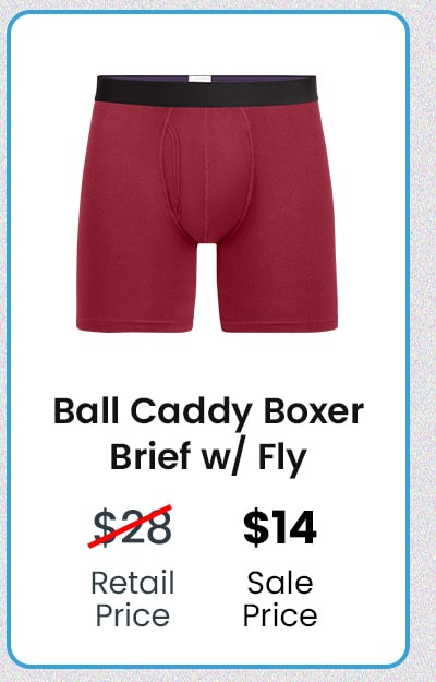 Ball Caddy Boxer Brief W/Fly | $14