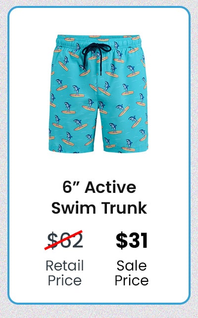 6'' Active Swim Trunk | $31