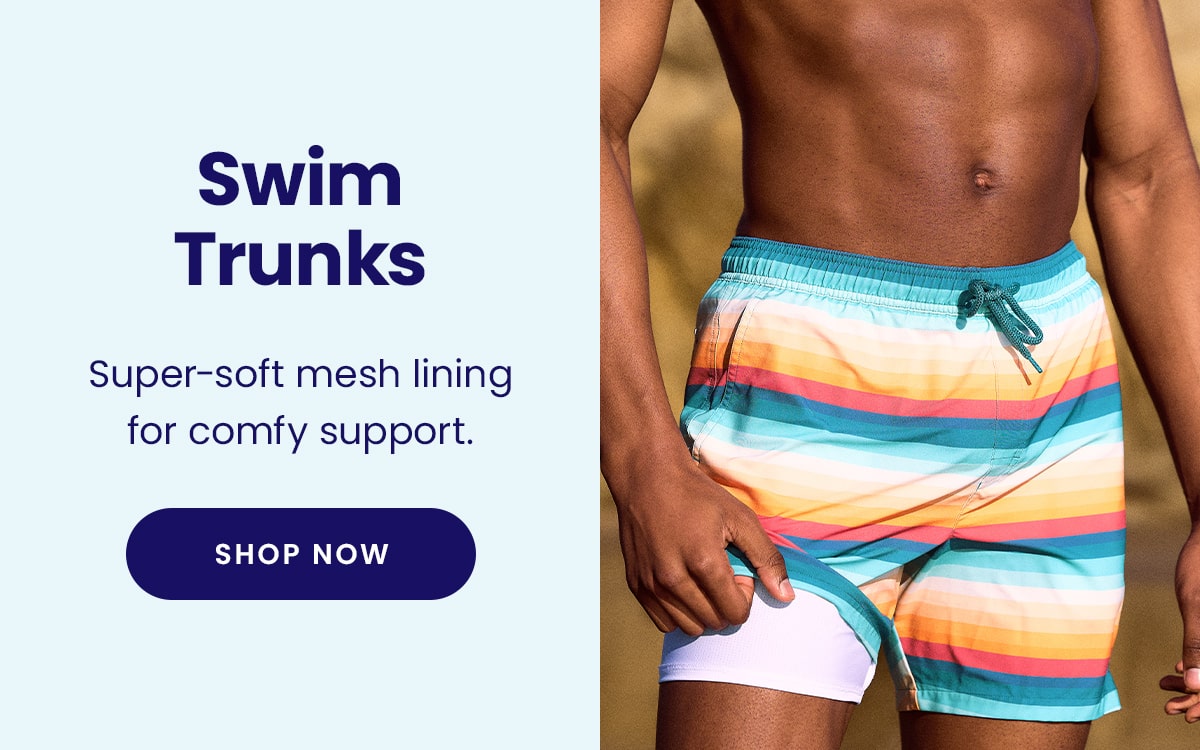 Swim Trunks | Super-soft mesh lining for comfy support. | Shop Now