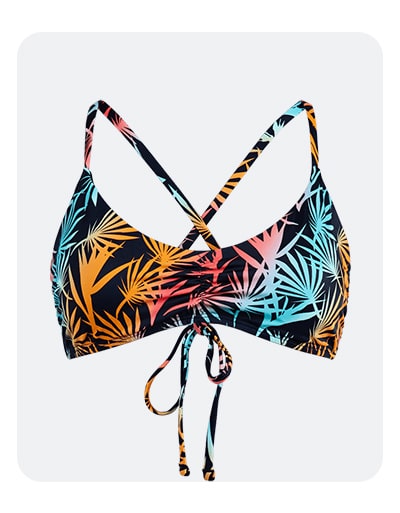 Tie Scoop Swim Top