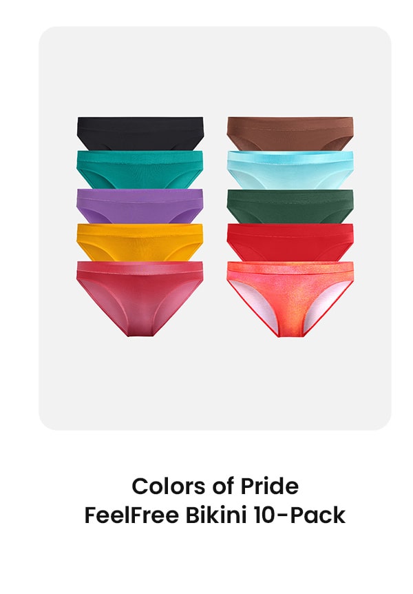 Colors of Pride FeelFree Bikini 10-Pack