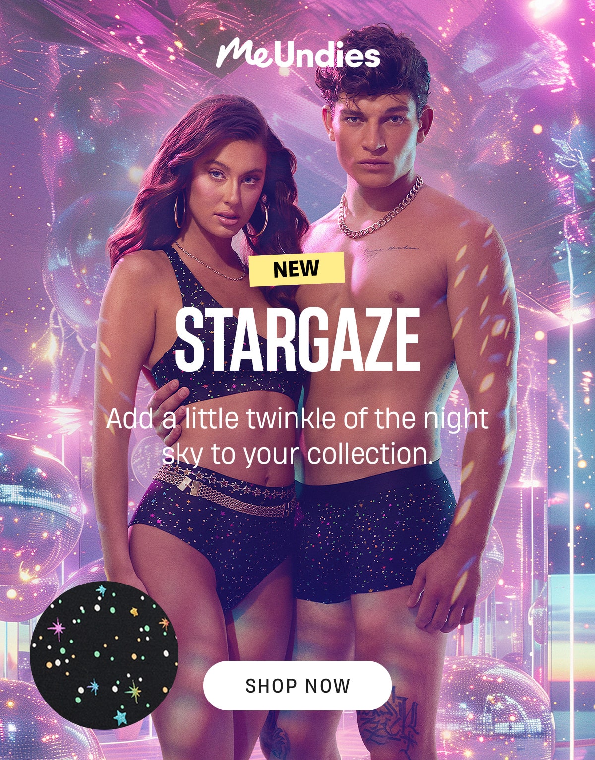 MeUndies | New Stargaze | Add a little twinkle of the night sky to your collection. | Shop Now