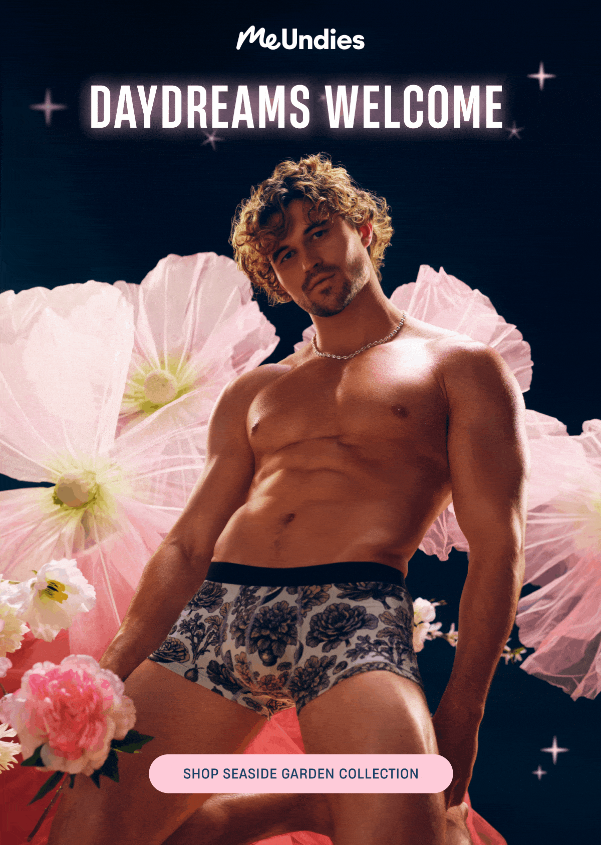 MeUndies | Daydreams Welcome | Shop Seaside Garden Collection