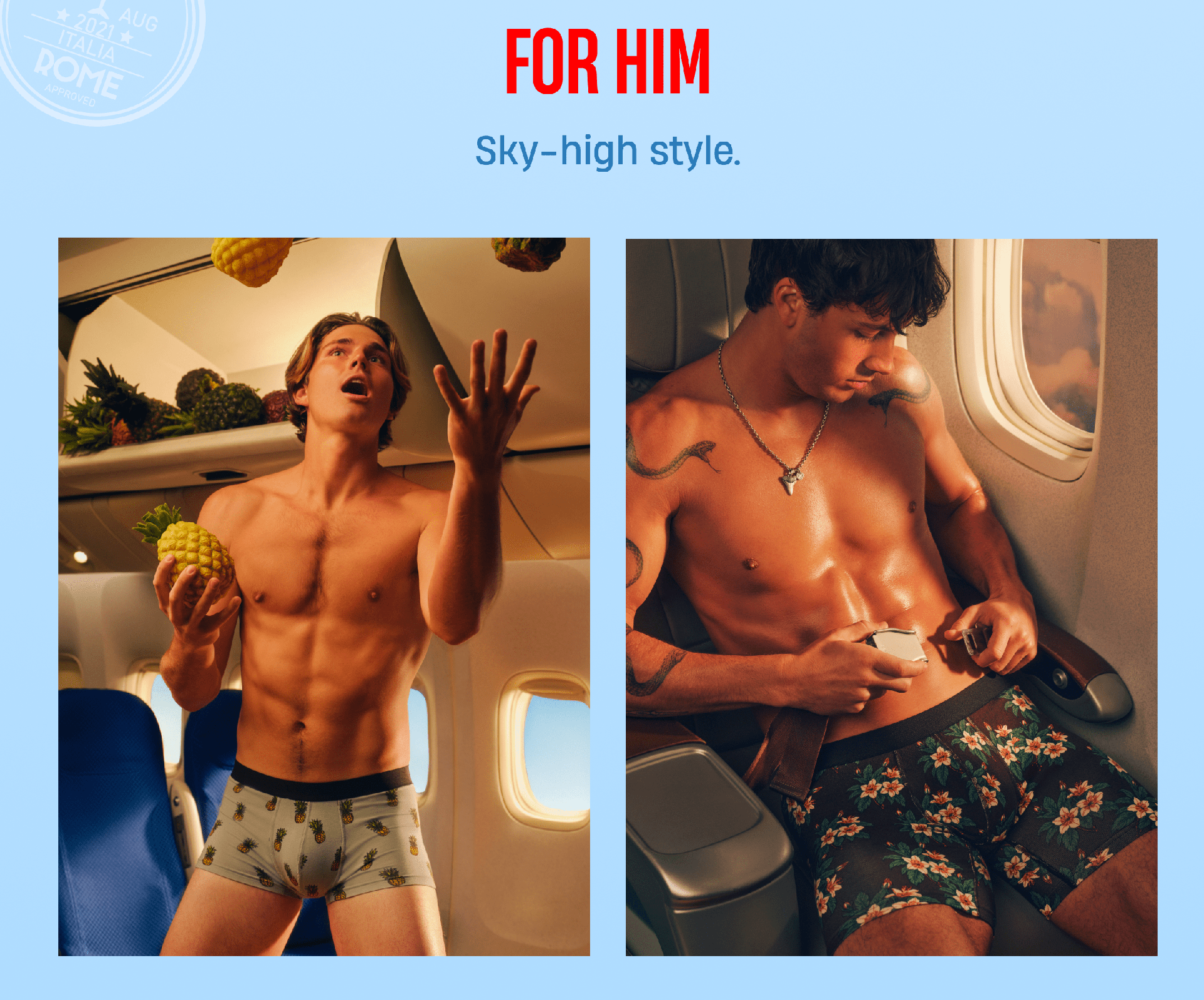 For Him | Sky-high style