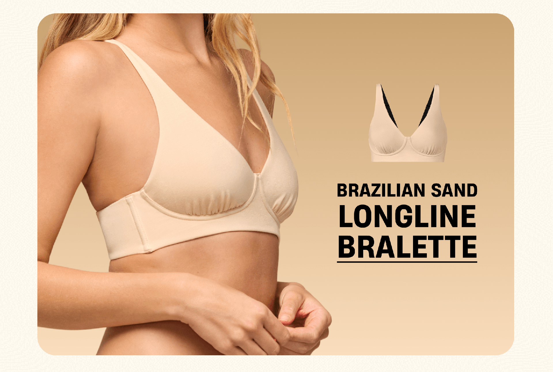 Brazilian Sand Longline Bralette