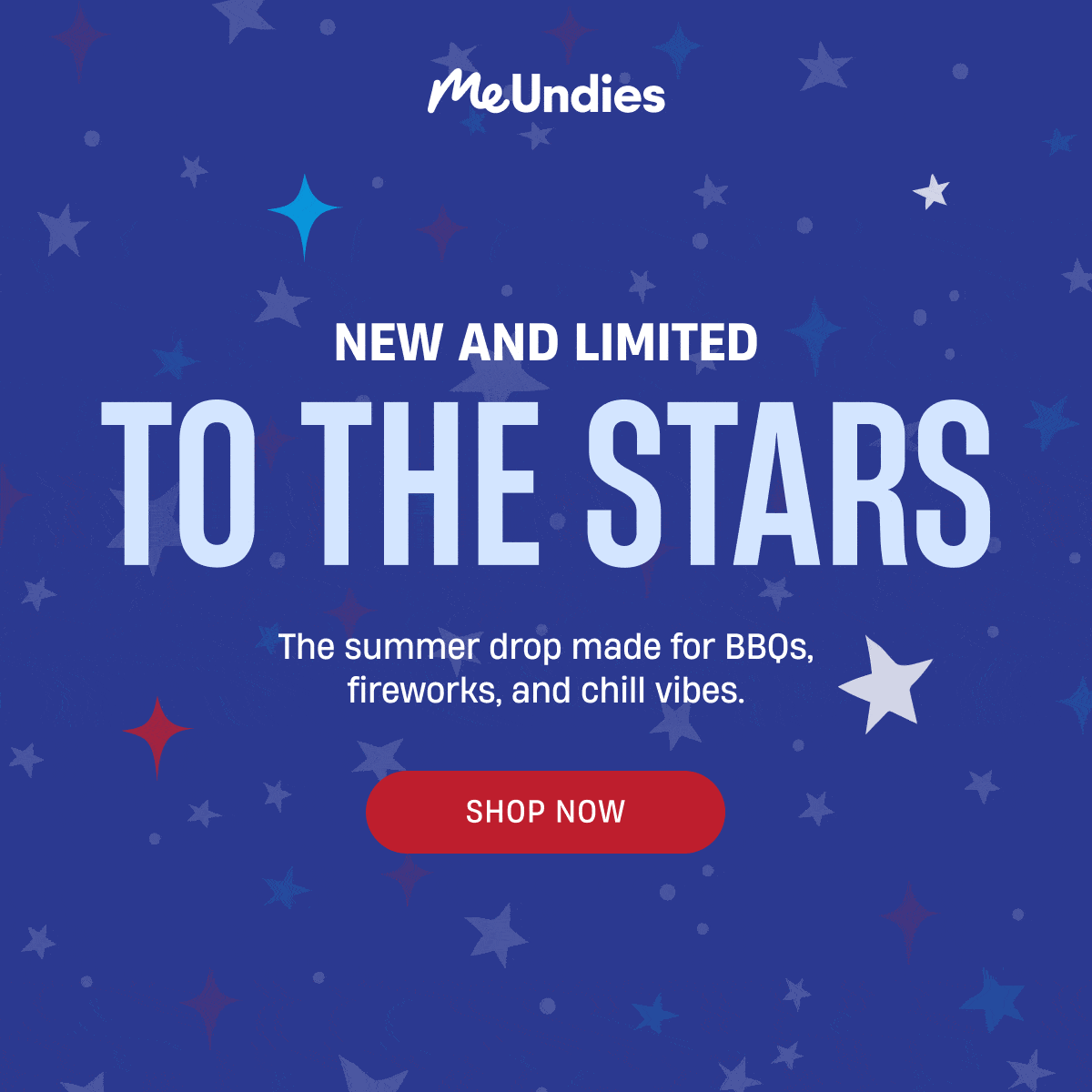 MeUndies | New And Limited To The Stars | The summer drop made for BBQs, fireworks, and chill vibes. | Shop Now