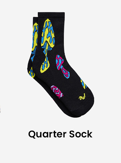 Shroomin - Quarter Sock