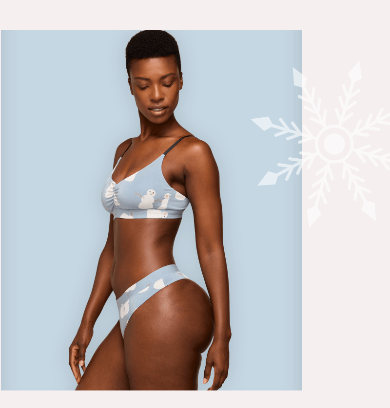 Snowmates FeelFree Ruched Bralette