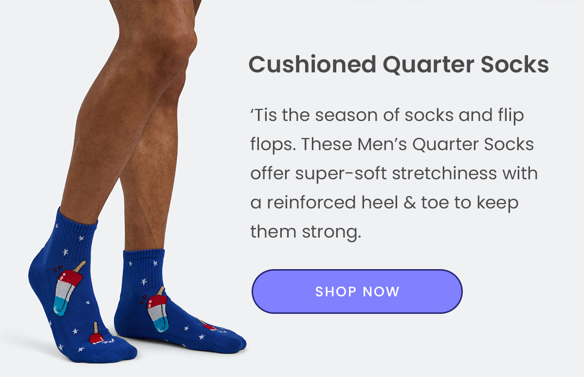 Cushioned Quarter Socks | Shop Now