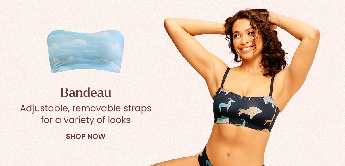 Bandeau - Adjustable, removable straps for a variety of looks | Shop Now