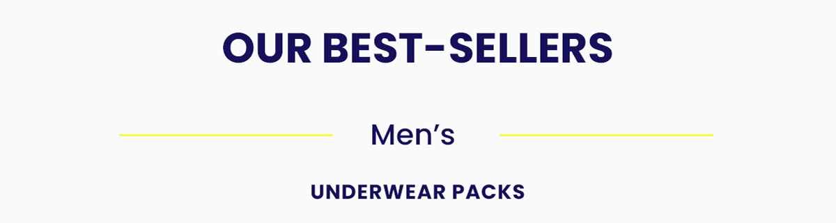 Our Best-Sellers | Men's Underwear Packs