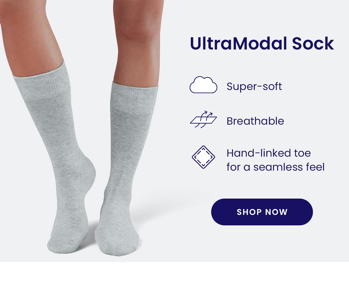 UltraModal Sock | Super-soft | Breathable | Hand-linked toe for a seamless feel | Shop Now