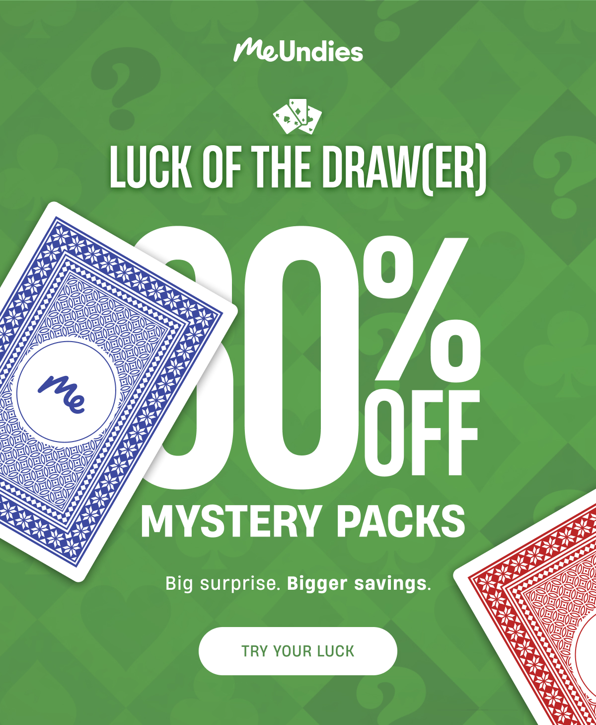 MeUndies | Luck of The Draw(er) | MYSTERY PACKS