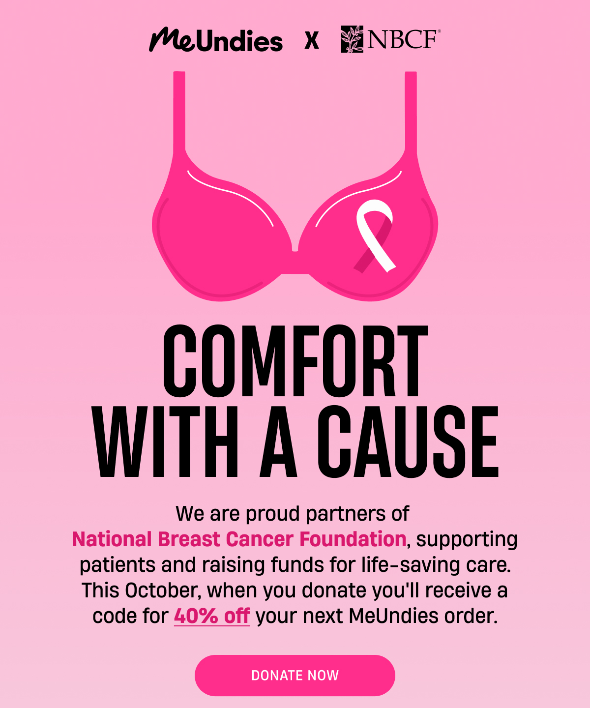 MeUndies x NBCF | Comfort with a Cause | Donate Now