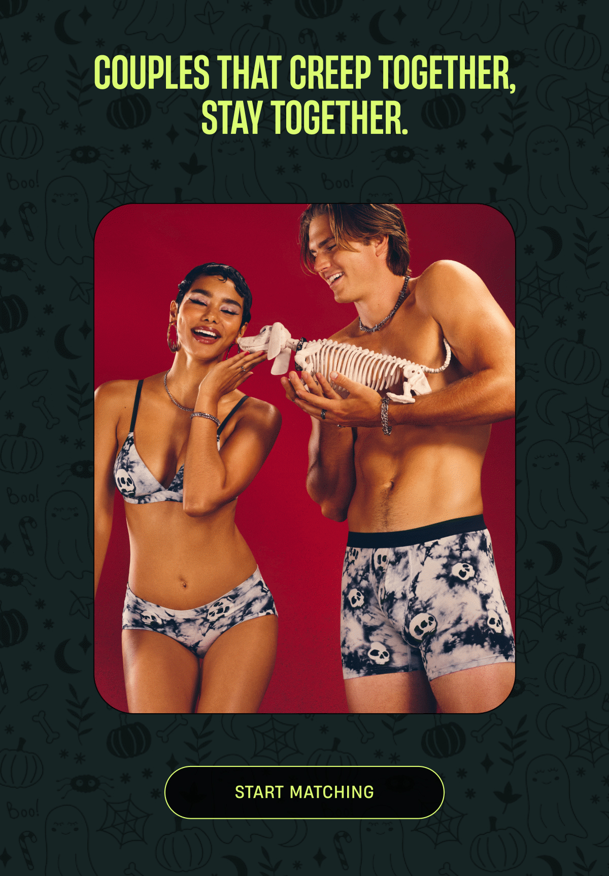 Couples that creep together, stay together | Start Matching