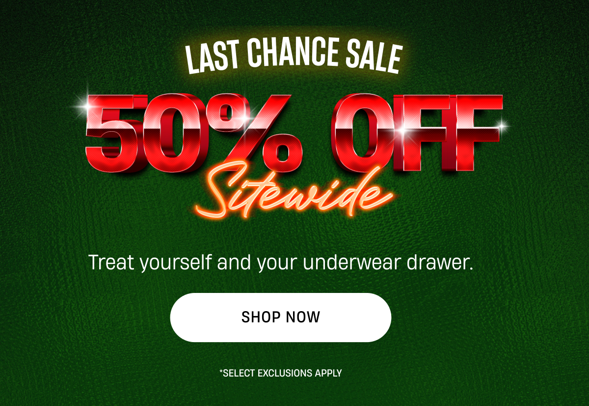 Last Chance Sale | 50% off Sitewide | Shop Now