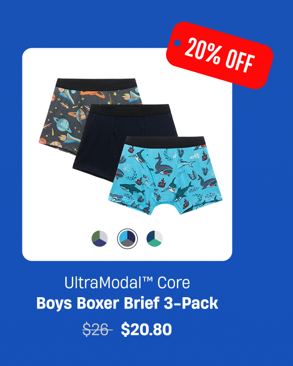 UltraModal Core Boys Boxer Brief 3-Pack