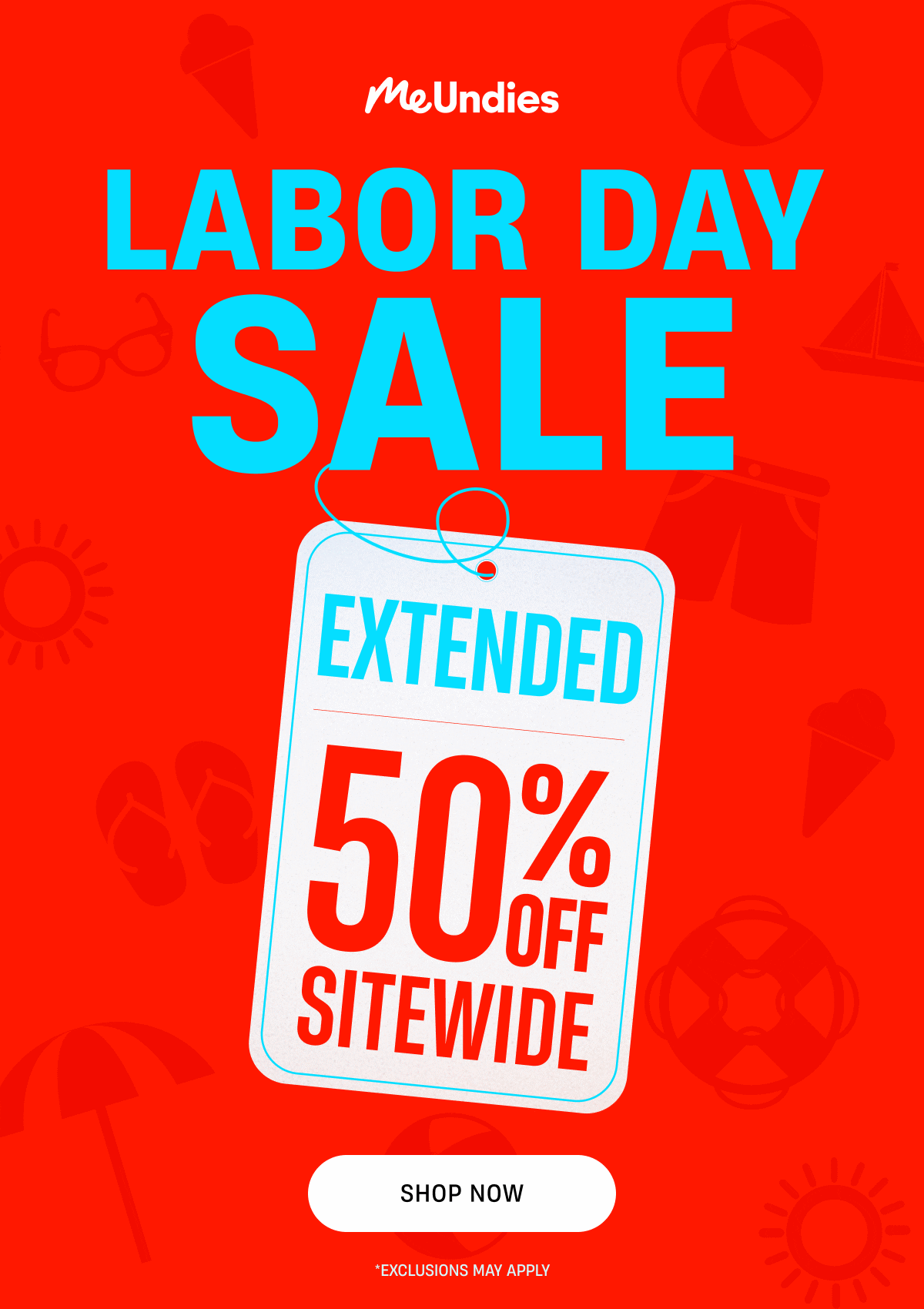MeUndies | Labor Day Sale Extended | 50% off SItewide | Shop Now