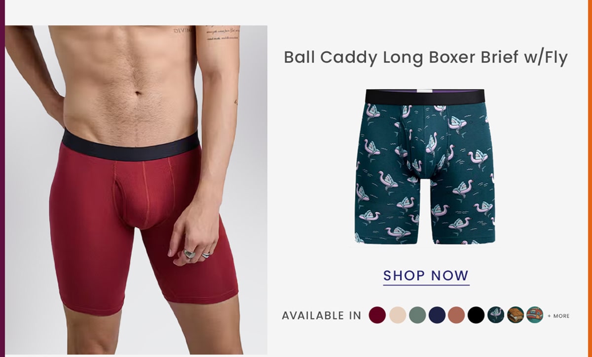 Ball Caddy Long Boxer Brief w/Fly | Shop now