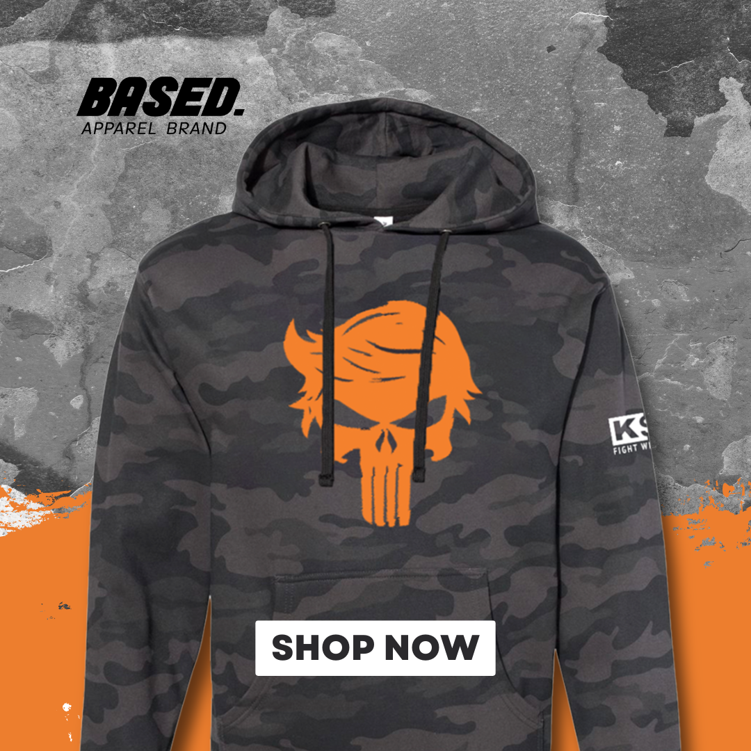 ORANGE MAN BAD DARK CAMO HOODIE