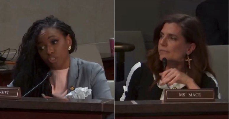 “You Want to Take It Outside?!” – Rep. Nancy Mace GOES OFF on Race-Baiting Rep. Jasmine Crockett After a Nasty Cheap Shot