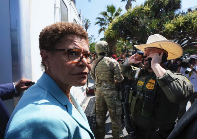 L.A. Mayor Karen Bass Ditches Palisades Fire Anniversary for Anti-ICE Protest