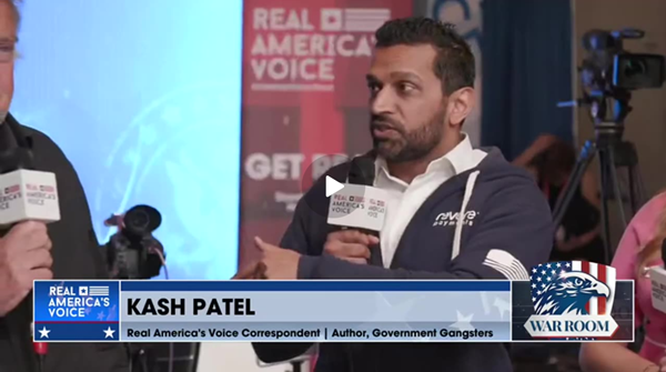 Kash Patel and Steve Bannon
