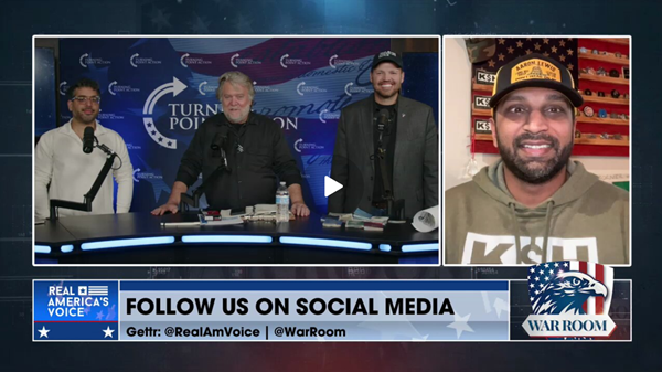 Kash Patel and Steve Bannon