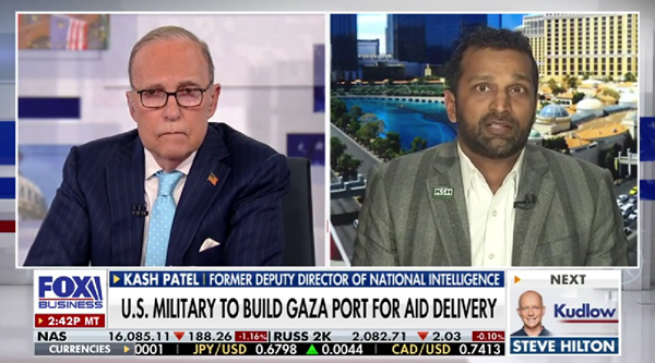 Kash Patel and Larry Kudlow