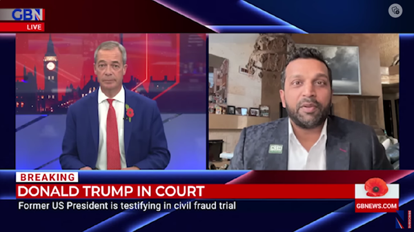 Kash Patel and Nigel Farage