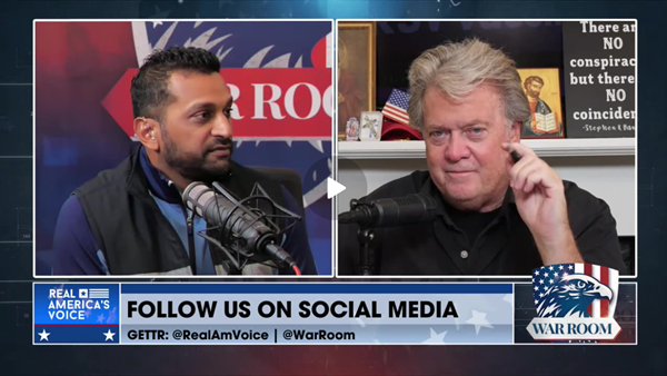 Kash Patel and Steve Bannon