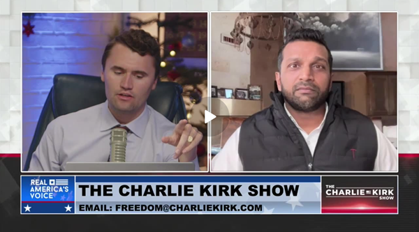 Kash Patel and Charlie Kirk