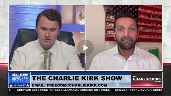 Kash Patel and Charlie Kirk