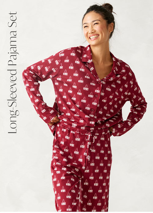 Shop Long-Sleeved Pajama Set