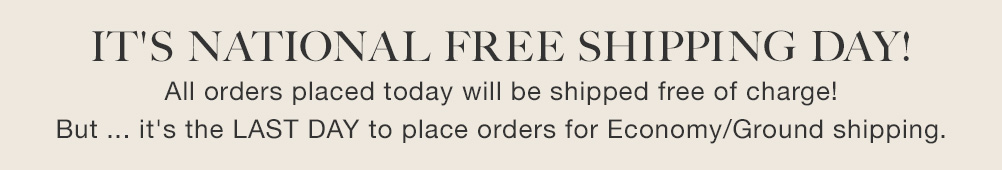 It's National Free Shipping Day!