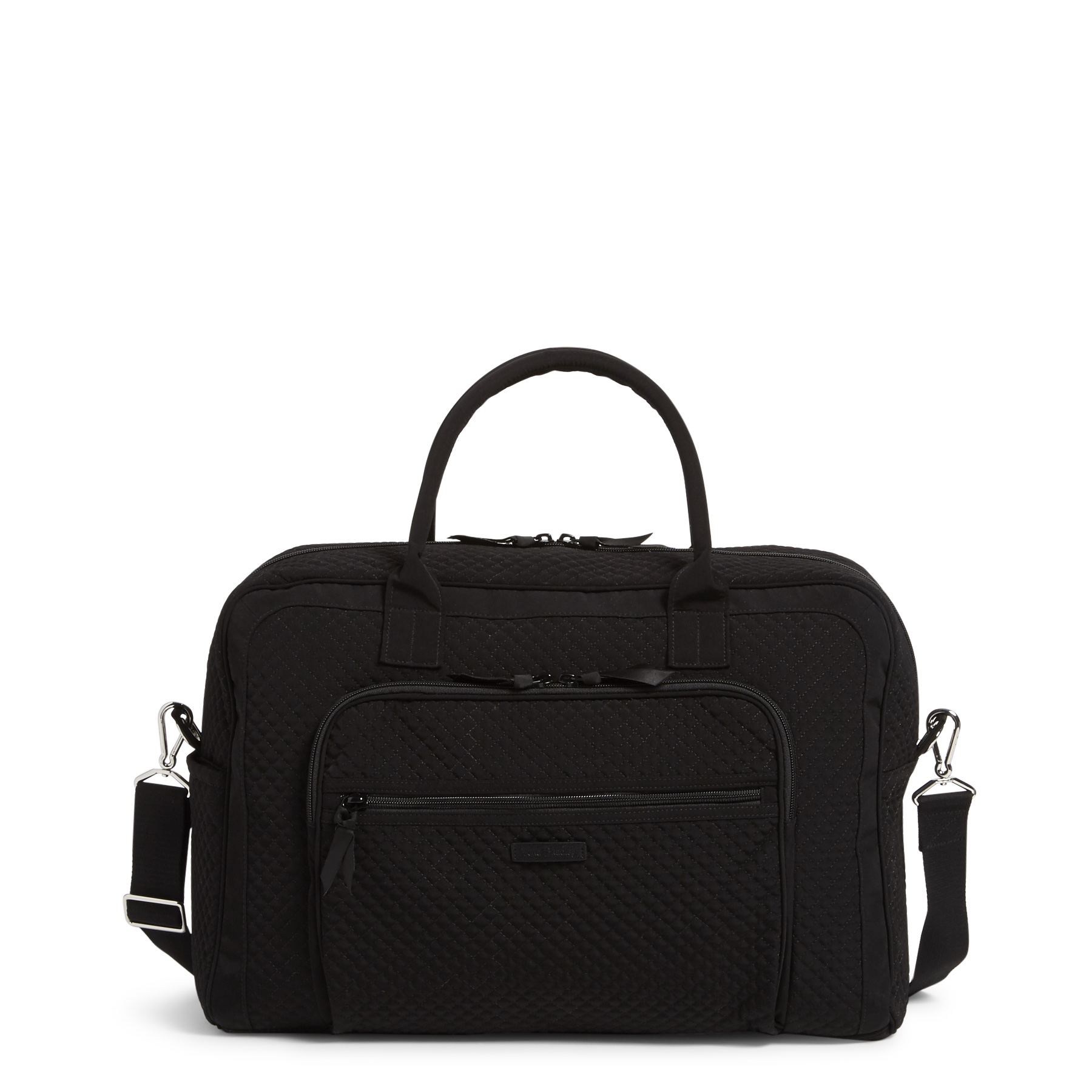 Shop Weekender in Black Microfiber